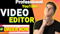 youtube shorts, instagram reels, x, tiktok video editing services
