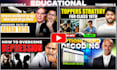 do engaging youtube or educational, documentary thumbnail in photoshop