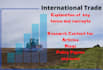 research international trade topics for blogs