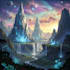 illustrate detailed fantasy cityscapes, landscape and cocnept art