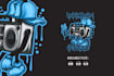 make custom skull cartoon graffiti  logo