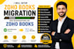 setup zoho books migration from quickbooks and bookkeeping on zoho books