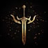 design medieval fantasy game, rpg, mmo game logo