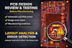 review and test your pcb design before manufacturing