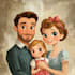 draw cartoon disney couple portrait