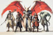 draw your dnd party illustration and design