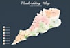 do customized digital watercolor wedding map