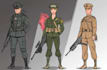 draw 2d game art military character design