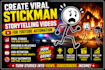 create viral stickman storytelling videos for youtube automation