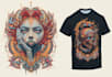 create unique tshirt illustration character