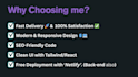 do react js, tailwind CSS, node js as a full stack developer