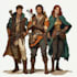create dnd party art illustration