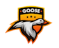 design stylish goose logo with express delivery