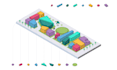 create isometric and flat vector animations for exploded diagrams and products