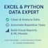 do advanced data analysis, statistics and charts in excel, python, r