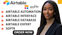 do airtable database, airtable interface, automation, softr, airtable expert