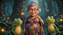 creat ai animated video for kids like disney princess
