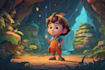 draw amazing cartoon character and scene