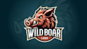 do awesome wild boar mascot logo design