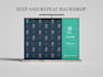 design a clean backdrop, step and repeat banner