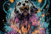 make a horror style illustration, artwork, cover