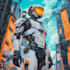 draw mecha robot armor character concept art