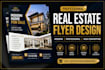 design modern real estate flyer, business flyer or event flyer