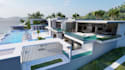 visualize 3d garden villa, apartment complex,3d penthouse rendering,3d grandview