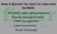 be sales representative, expert sales closer, deal closer, lead conversion, b2b