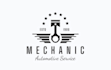 design beautiful mechanic logo with express delivery