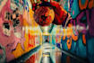 create unique street art graffiti collage