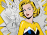 draw a retro pop art roy lichtenstein style