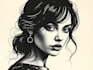create a portrait print linocut
