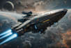 create a sci fi spaceship art