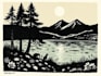 create a linocut illustration