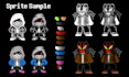 create an undertale inspired pixel art sprite and animate it