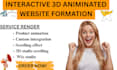 build 3d animated wix website interactive 3d wix studio scrolling website