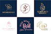 create elegant luxury feminine logo design