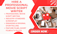 do movie script, screenplay, screenwriting, script writing, movie script