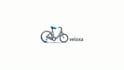 create awesome 3d modern bicycle icon logo with express delivery