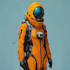 make a sci fi character and fantasy sci fi art