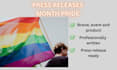 write a pride month press release for your brand, event, or product