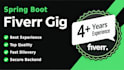 develop and fix java spring boot backend apis and microservices