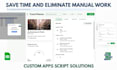 automate google sheets with apps script, HTML, CSS, and javascript