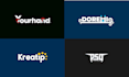 design a logo wordmark, text based, typography, lettering