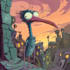 design a 2d cartoon character