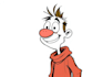 draw a cartoon character in a funny sketch