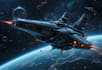 create a sci fi spaceship art