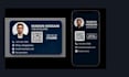 do print ready and digital business card with a qr code