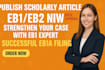 write and publish scholarly article and citation for eb1a, eb1 niw requirement